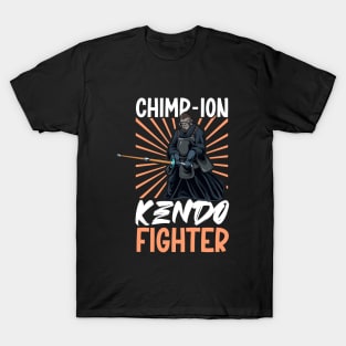 Chimpanzee doing Kendo T-Shirt